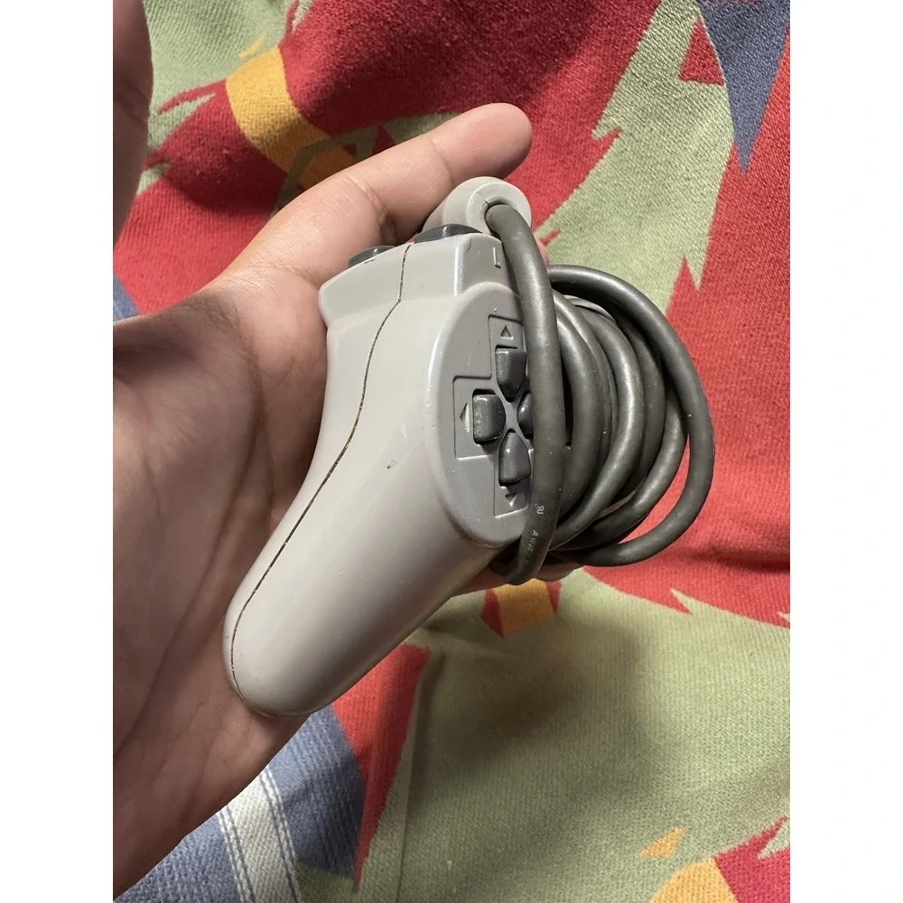 Sony PlayStation 1 Original Gray Wired Controller OEM PS1 SCPH-1080 Tested